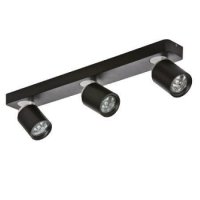Stropn� a n�st�nn� bodov� sv�tidlo AZzardo Tomi 3 black AZ0680 GU10 3x50W IP20 54cm �ern�