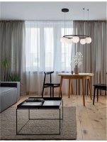 NOVA LUCE z�v�sn� sv�tidlo JOLINE �ern� kov a hlin�k b�l� op�lov� sklo LED 40W 240V 3200K IP20 9919603