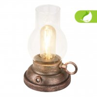 BRILONER Kanea stoln� lampa - 1,5W, 40lm, bezdr�tov�, LED, stm�vateln�, tepl� b�l�, bronzov� 7575013