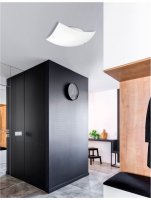 NOVA LUCE stropn� sv�tidlo QUALE matn� b�l� sklo chromovan� kov E27 2x12W 600302