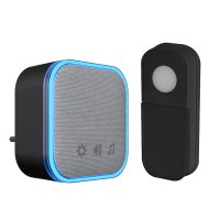 Solight bezdr�tov� zvonek, do z�suvky, 180m, �ern�, learning code 1L76B