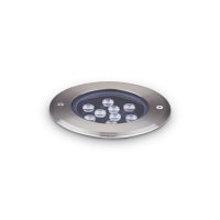 LED Venkovn� pozemn� z�pustn� sv�tidlo Ideal Lux FLOOR D14 255682 12W 1560lm 3000K IP67 14cm ocelov�