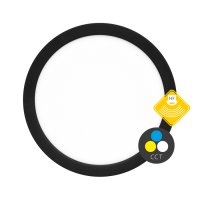 Ecolite SMD kruh 22,5cm v�. HF,6/12/18W,CCT,1880lm,�ern� WPCB2-18W/HF/CR