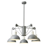 ACA Lighting z�v�sn� sv�tidlo 5XE14 �ed�/b�l� kov D68XH85CM CEZANNE EG5795P58G