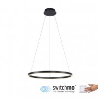 LEUCHTEN DIREKT is JUST LIGHT LED závěsné svítidlo antracit, kruhové, pr.60cm, stmívatelné, Switchmo, teplá bílá krokově stmívatelné 3000K LEUCHTEN DIREKT is JUST LIGHT LED závěsné svítidlo antracit, kruhové, pr.60cm, stmívatelné, Switchmo, teplá bílá krokově stmívatelné 3000K