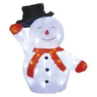 EMOS LED v�no�n� sn�hul�k s kloboukem, 36 cm, venkovn� i vnit�n�, studen� b�l�, �asova� DCFC18