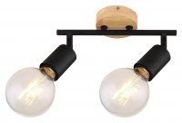 Rabalux stropn� sv�tidlo Pablo E27 2x MAX 40W matn� �ern� 3977