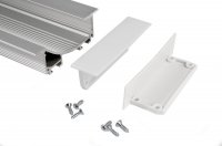 Light Impressions Reprofil koncovka P-EL-02-10 sada 2 ks bílá 75 mm 978250 Light Impressions Reprofil koncovka P-EL-02-10 sada 2 ks bílá 75 mm 978250