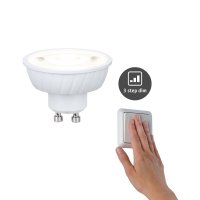 PAULMANN Standard 230V LED reflektor GU10 Flat 37mm 4,9W 4000K stm�vateln� krokov� b�l�