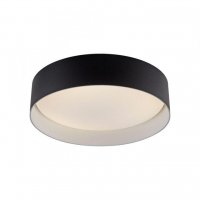 JUST LIGHT Kolekce Sch�ner Wohnen LED stropn� sv�tidlo TAVOLI, �ern�, kruhov� 28,5cm, stm�vateln�, d�lkov� ovlada� 2700-6500K