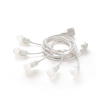 Venkovn� z�v�sn� sv�teln� �et�z Ideal Lux Fiesta SP5 Bianco 218724 E27 5x15W IP44 b�l�