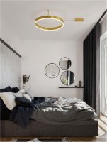 NOVA LUCE stropn� sv�tidlo MOTIF LED stropn� sv�tidlo mosazn� hlin�k 3000K IP20 40W 220-240V stm�vateln� 9063600