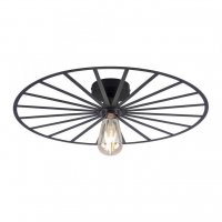 LEUCHTEN DIREKT is JUST LIGHT stropn� sv�tidlo 50x50 matn� �ern� barva kruhov� s la�ov�m designem LD 15636-18
