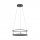 PAUL NEUHAUS LED z�v�sn� sv�tidlo CONTURA �ern�, kruhov�, dotykov� se stm�va�em, s polic�, nastaviteln� v��ka 3000K