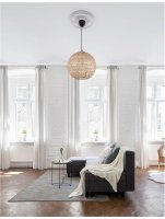 NOVA LUCE závěsné svítidlo MELODY přírodní bambus černý kabel E27 1x12W IP20 bez žárovky 9581501 NOVA LUCE závěsné svítidlo MELODY přírodní bambus černý kabel E27 1x12W IP20 bez žárovky 9581501