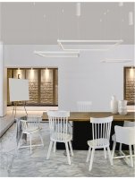 NOVA LUCE z�v�sn� sv�tidlo ETERNA b�l� hlin�k a akryl LED 50W 230V 3000K IP20 stm�vateln� 9990731