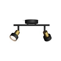 Philips Conduit bodov� sv�tidlo 2x GU10 5W bez zdroje 27,5cm IP20, �ern�/zlat�
