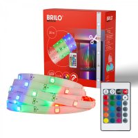BRILONER LED pásek 30m, dálkový ovladač, RGB dynamické barvy, bílý 2323540 BRILONER LED pásek 30m, dálkový ovladač, RGB dynamické barvy, bílý 2323540