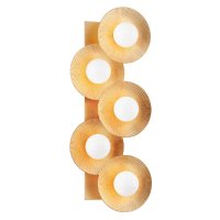 HUDSON VALLEY nástěnné svítidlo EMERALD ocel/sklo zlatá/opál G9 5x4W 333-05-VGL-CE HUDSON VALLEY nástěnné svítidlo EMERALD ocel/sklo zlatá/opál G9 5x4W 333-05-VGL-CE