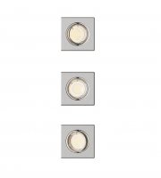 Philips Peridot Rec Kit Sq zapu�t�n� sv�tidlo hranat� 7W, AC 220-240, IP20, (3 ks), nikl