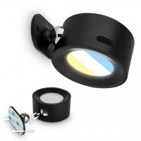 BRILONER Tari nástěnné bodové svítidlo - 1,6W, 160lm, LED, nabíjecí, CCT, stmívatelné, bezdrátové, černá 3896015 BRILONER Tari nástěnné bodové svítidlo - 1,6W, 160lm, LED, nabíjecí, CCT, stmívatelné, bezdrátové, černá 3896015