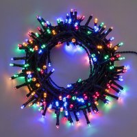 XmasKing LED řetěz 40m 1000 LED 31V venkovní, 8 programů mix barev XmasKing LED řetěz 40m 1000 LED 31V venkovní, 8 programů mix barev