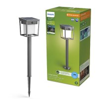 Philips Blaise UltraEfficient sol�rn� LED sloupek se senzorem 1,5W 250/20lm 3000K IP44, hranat�, antracit