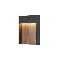 BIG WHITE FLATT SENSOR Outdoor, n�st�nn� LED sv�tidlo, 3000K, IP65, antracitov�/hn�d� 1002955