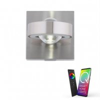 PAUL NEUHAUS LED n�st�nn� sv�tidlo Q-MIA v barv� oceli s nastavitelnou barvou sv�tla Smart Home ZigBee RGB+3000-5000K
