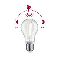 PAULMANN Filament 230V LED ��rovka E27 se soumrakov�m a pohybov�m �idlem (HF) 7W 2700K E27