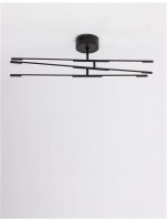 NOVA LUCE stropn� sv�tidlo RACCIO �ern� kov a akryl LED 30W 230V 3000K IP20 stm�vateln� 9180761