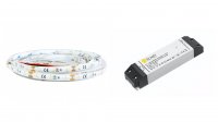 LED p�sek 3528/60 SMD 9,6W/m 12V IP65 zelen� 5m + LED zdroj 0-60W 12V
