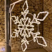 DecoLED LED světelná vločka na VO, pr. 100 cm, teple bílá DecoLED LED světelná vločka na VO, pr. 100 cm, teple bílá