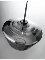 NOVA LUCE závěsné svítidlo VEIRO chromové sklo černý kov černý kabel E27 1x12W 230V IP20 bez žárovky 9724141 NOVA LUCE závěsné svítidlo VEIRO chromové sklo černý kov černý kabel E27 1x12W 230V IP20 bez žárovky 9724141