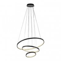 JUST LIGHT LED z�v�sn� sv�tidlo CERCHI, �ern�, kruhov� tvar, nastaviteln� v��ka 3000K