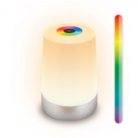 BRILONER Nubsi stolní lampička - 2,8W, 280lm, nabíjecí, LED, stmívatelné, RGB+W, matný chrom 7554014 BRILONER Nubsi stolní lampička - 2,8W, 280lm, nabíjecí, LED, stmívatelné, RGB+W, matný chrom 7554014