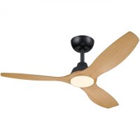 Philips Olas stropn� ventil�tor a sv�tidlo 32W+24W 3000/4300/6500K 132cm �ern� a d�evo