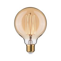 PAULMANN Rustic Shine Standard 230V LED Globe E27 Filament I-Form 4,2W 1800K stm�vateln� zlat�