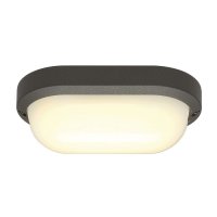 BIG WHITE TERANG 2, venkovn� n�st�nn� a stropn� sv�tidlo, LED, 3000K, IP44, ov�ln�, antracit, 11�W 229935