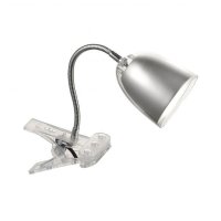 LEUCHTEN DIREKT is JUST LIGHT LED sv�tidlo se svorkou v oceli s nastavitelnou hlavou a teplou b�lou barvou sv�tla v�. ���rov�ho vyp�na�e 3000K