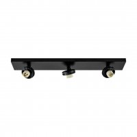 Deko-Light stropn� p�isazen� sv�tidlo - Can Tilt hranat� z�kladna, 3x 7,5 W GU10, �ern� 348269