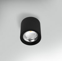 CENTURY Stropn� sv�tidlo LED RONDO �ern� pr.90x90mm 10W 230V 3000K 45d IP20