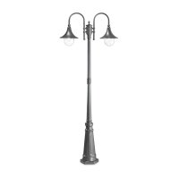 Venkovn� sloupkov� sv�tidlo Ideal Lux Cima PT2 Antracite 246833 E27 2x60W IP43 antracitov�