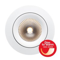 SLC vestavn� LED sv�tidlo One360 DTW pr.68-83 mm b�l� 444lm 1800-3000K Ra90 DALI IP44/IP20 36�