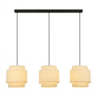 BRILONER Papper z�v�sn� sv�tidlo, st�nidlo z p��rodn�ch vl�ken, 3xE27 patice, p��rodn� 4851034