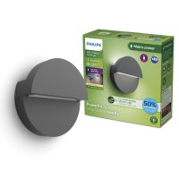Philips Valor UltraEfficient venkovní nástěnné LED svítidlo 4,3W 800lm 2700K IP44, antracitové Philips Valor UltraEfficient venkovní nástěnné LED svítidlo 4,3W 800lm 2700K IP44, antracitové