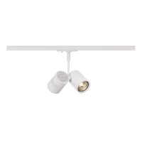 BIG WHITE BIMA 2, bodov� sv�tidlo pro vysokonap�ovou 1f�zovou proudovou sb�rnici, dv� ��rovky, QPAR51, b�l� matn�, max. 50�W, v