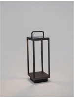 NOVA LUCE venkovn� stojac� lampa BALI antracitov� hlin�k LED 2W 3000K 5V DC 108st. IP65 sol�rn� / USB kabel / vyp�na� na t�le / stm�vateln� 9922510