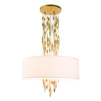 ACA Lighting z�v�sn� sv�tidlo 5XE14 CASCADA zlat� + b�l� D60XH100CM EG4205PCG