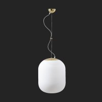 OSMONT TAN58154 TANIA L1 z�v�sn� sklen�n� sv�tidlo mosaz le�t�n� / b�l� IP40 100W E27